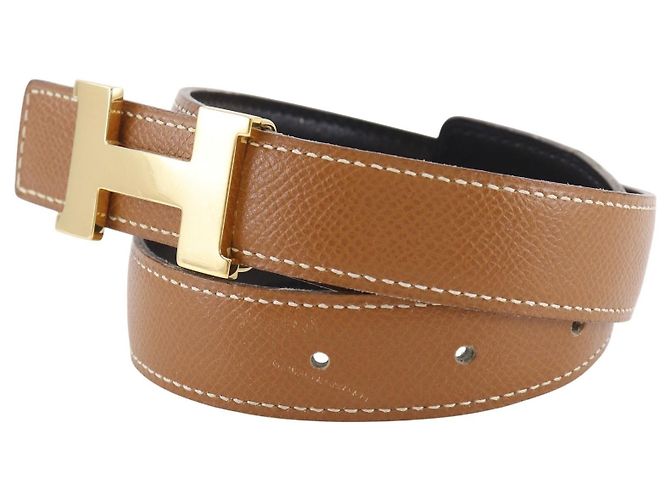 Hermès Hermes Constance Reversible Belt Leather Medium Brown - view 3
