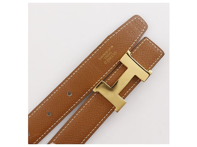 Hermès Hermes Constance Reversible Belt Leather Medium Brown - view 4