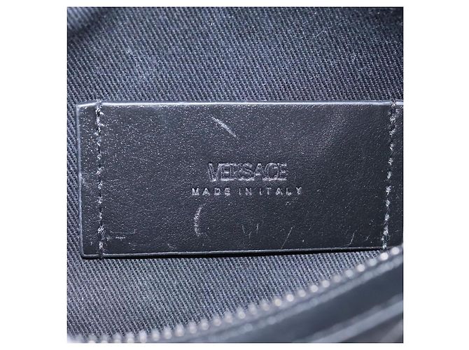 Versace La Greca Leather Negro - vista 6
