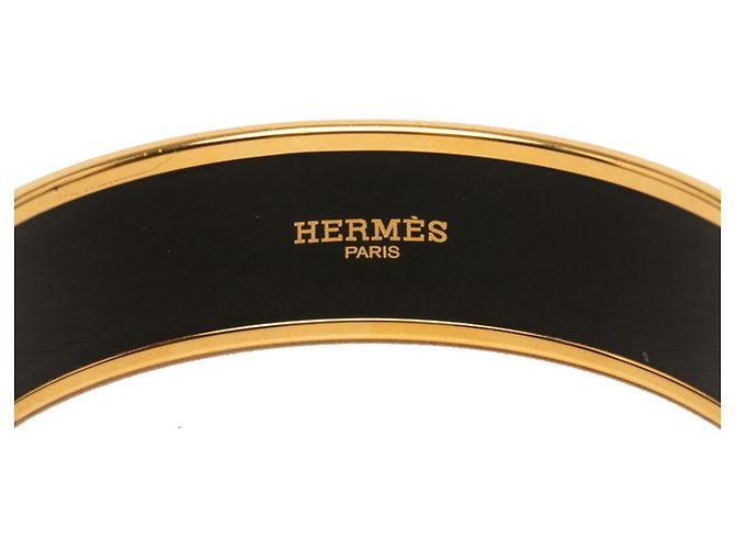 Bracciale in smalto cloisonné Hermès GM Multicolore D'oro - vista 4