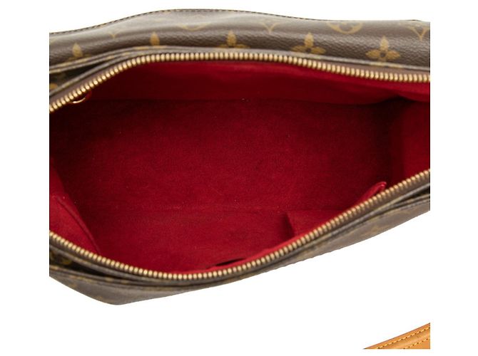 Borsa a Spalla Louis Vuitton Monogram Vivacite GM Marrone - vista 4