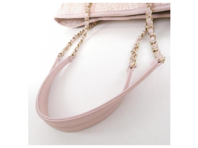 Borsa Chanel Deauville Line 67001 Rosa - vista 6