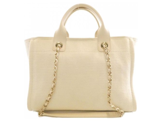 Borsa Chanel Deauville Line Crudo - vista 2