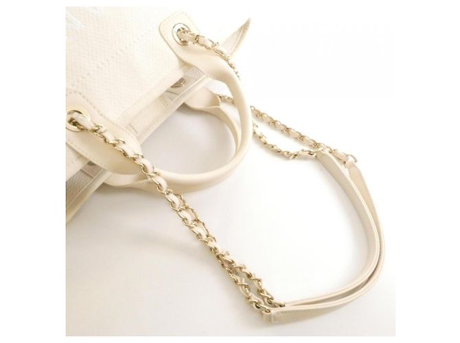 Borsa Chanel Deauville Line Crudo - vista 4