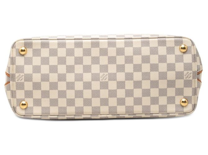 Tote e bolsa de ombro Louis Vuitton Damier Azur Rosa Branco - vista 3