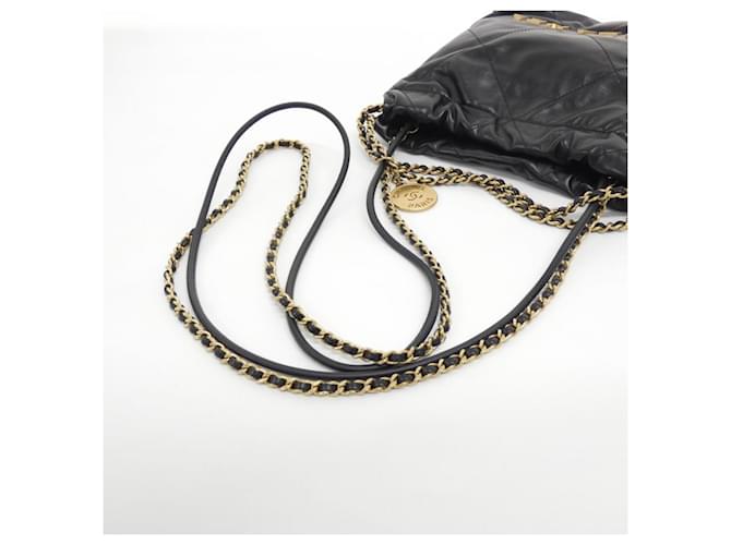 Mini borsa Chanel 22 Line Nero - vista 5