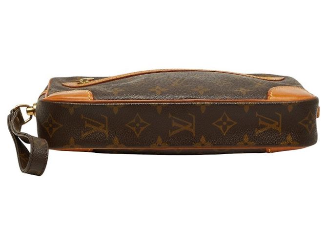 Clutch Louis Vuitton Monogram Marly Dragonne GM Marrone - vista 3