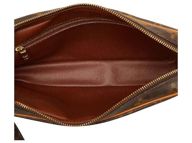 Clutch Louis Vuitton Monogram Marly Dragonne GM Marrone - vista 6