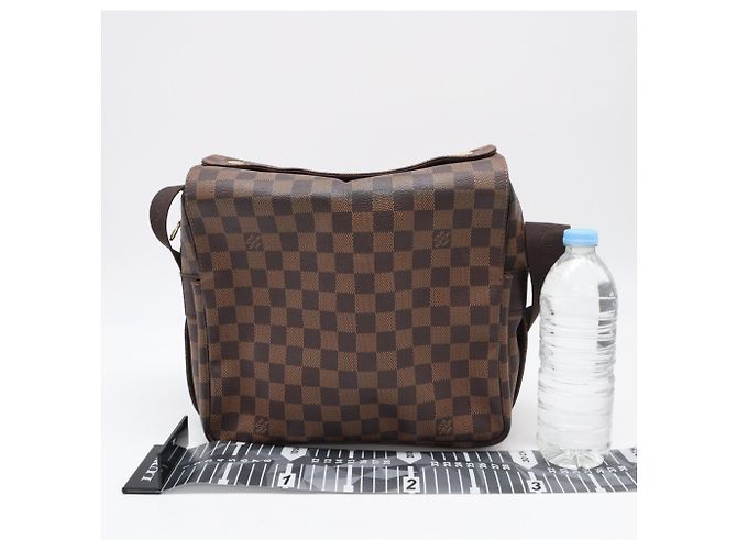 Borsa a tracolla Louis Vuitton Damier Naviglio Marrone Beige Damier ebene - vista 3