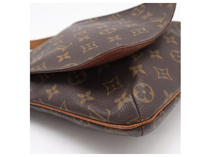 Borsa a Spalla Louis Vuitton Monogram Musette Salsa Marrone Beige Monogramma - vista 11