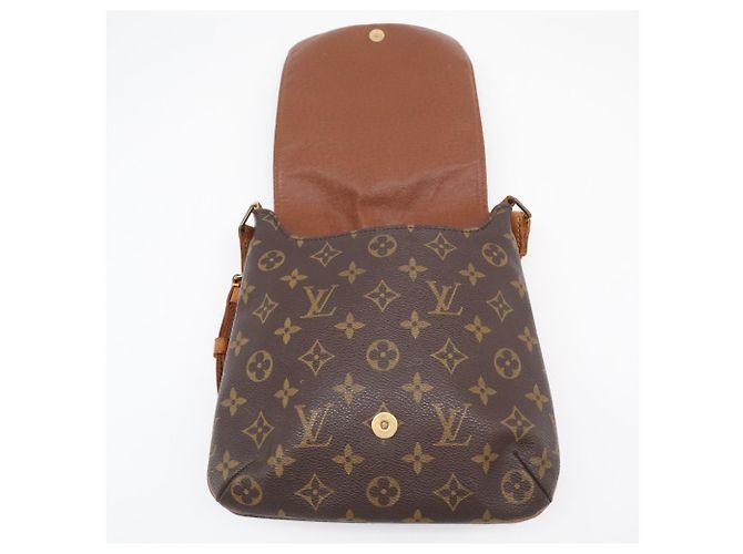 Borsa a Spalla Louis Vuitton Monogram Musette Salsa Marrone Beige Monogramma - vista 12