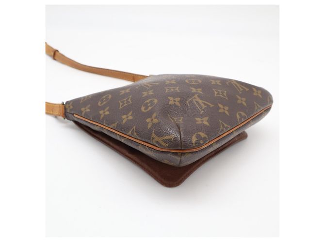 Borsa a Spalla Louis Vuitton Monogram Musette Salsa Marrone Beige Monogramma - vista 6