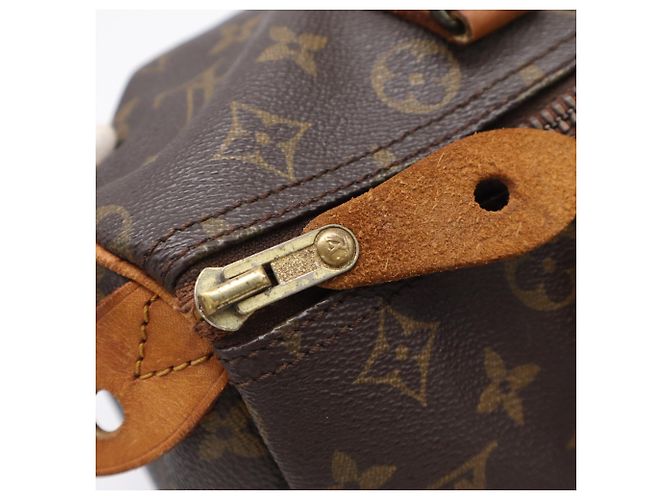 Bolso Louis Vuitton Monogram Speedy 30 Castaño Azul Beige Monograma - vista 12