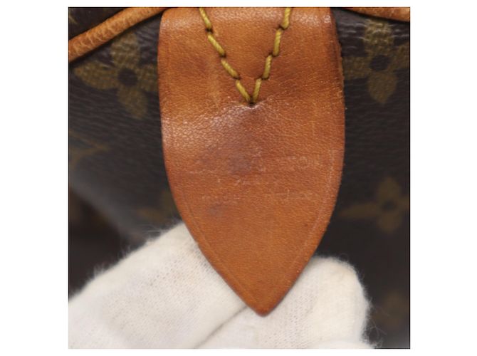 Bolso Louis Vuitton Monogram Speedy 30 Castaño Azul Beige Monograma - vista 15