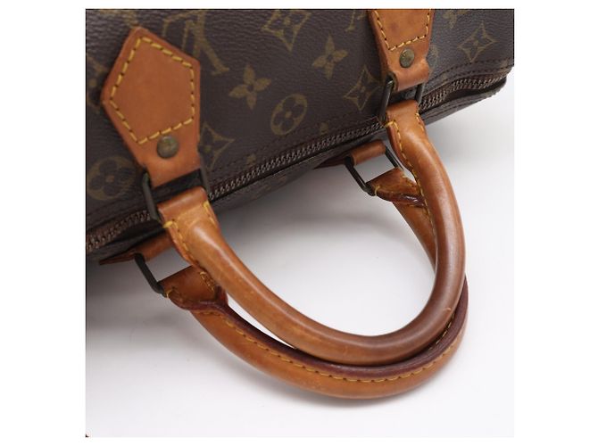 Bolso Louis Vuitton Monogram Speedy 30 Castaño Azul Beige Monograma - vista 9