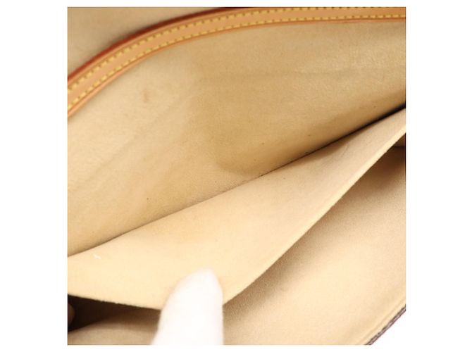 Borsa a tracolla Louis Vuitton Monogram Pochette Twin GM Marrone Beige Monogramma - vista 13