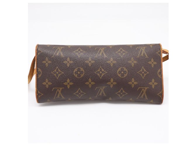 Borsa a tracolla Louis Vuitton Monogram Pochette Twin GM Marrone Beige Monogramma - vista 2