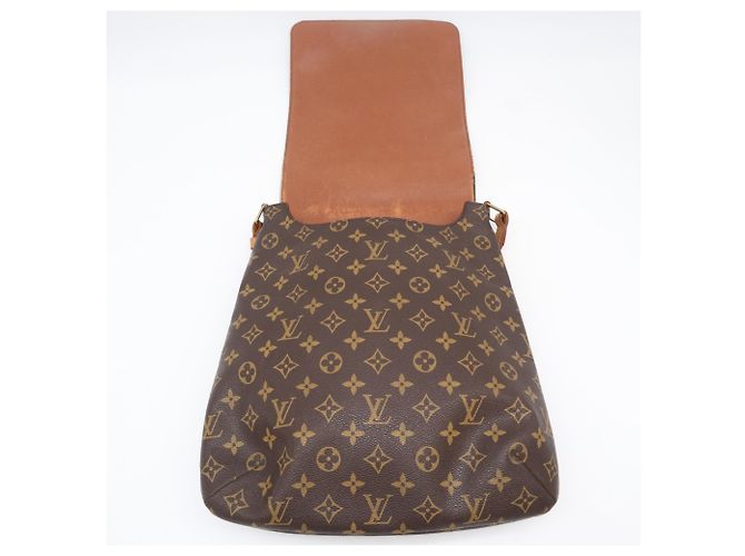Borsa a tracolla Louis Vuitton Monogram Musette Marrone Beige Monogramma - vista 12