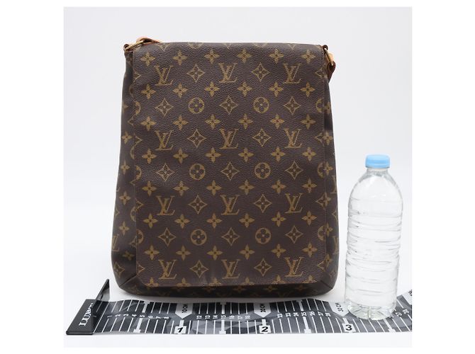 Borsa a tracolla Louis Vuitton Monogram Musette Marrone Beige Monogramma - vista 3