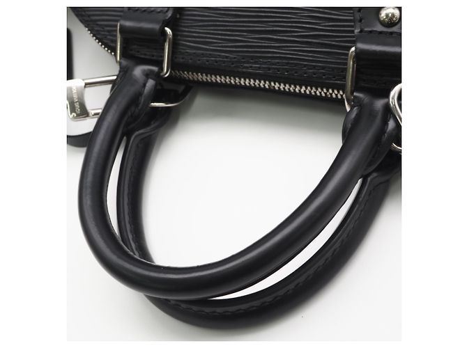 Louis Vuitton Epi Alma BB Handtasche Schwarz Beige - Ansicht 10