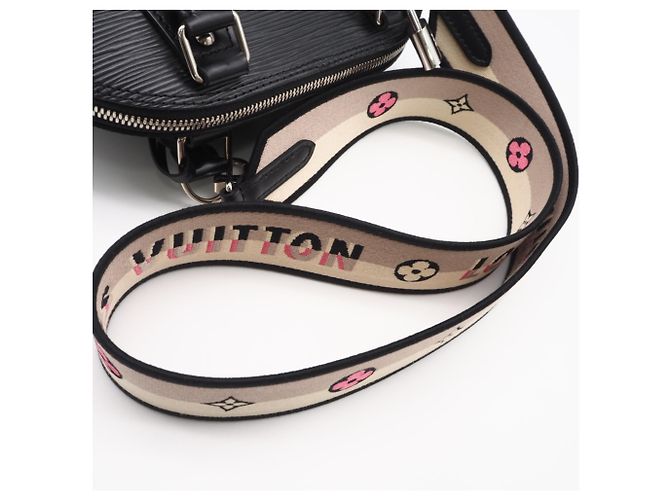 Louis Vuitton Epi Alma BB Handtasche Schwarz Beige - Ansicht 12