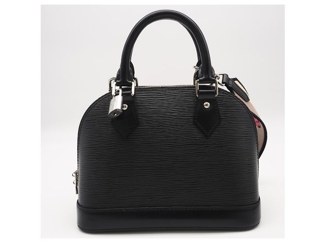 Louis Vuitton Epi Alma BB Handtasche Schwarz Beige - Ansicht 2