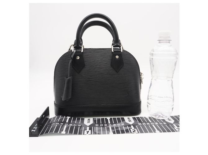 Louis Vuitton Epi Alma BB Handtasche Schwarz Beige - Ansicht 3