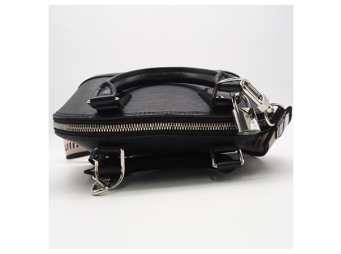 Louis Vuitton Epi Alma BB Handtasche Schwarz Beige - Ansicht 7