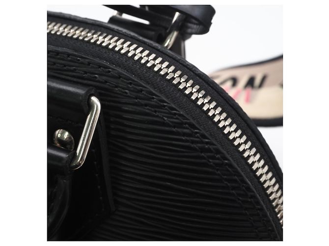 Louis Vuitton Epi Alma BB Handtasche Schwarz Beige - Ansicht 9