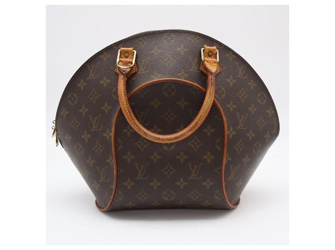 Borsa Louis Vuitton Monogram Ellipse MM Marrone Beige Monogramma - vista 2