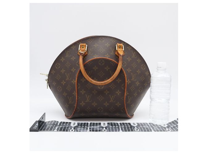 Borsa Louis Vuitton Monogram Ellipse MM Marrone Beige Monogramma - vista 3