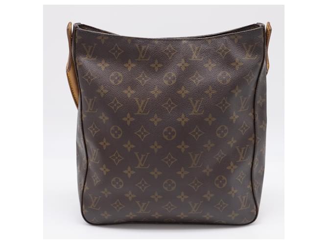 Borsa Louis Vuitton Monogram Looping GM Marrone Beige Monogramma - vista 2
