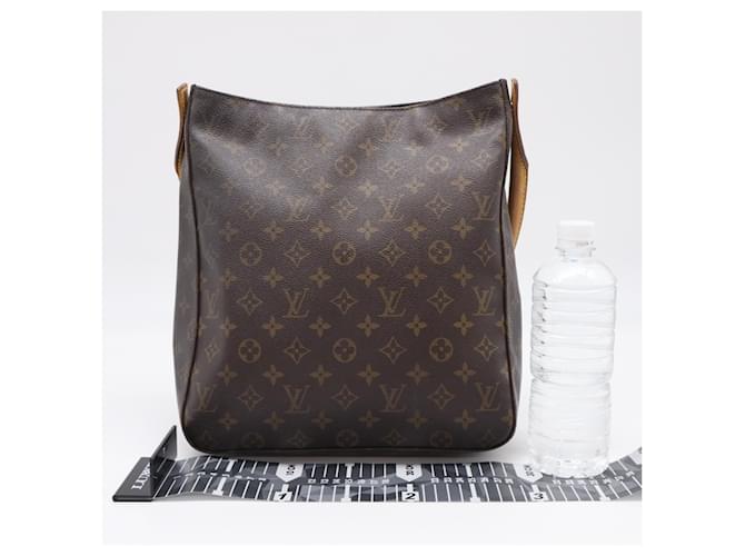 Borsa Louis Vuitton Monogram Looping GM Marrone Beige Monogramma - vista 3