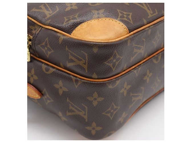 Borsa a Spalla Louis Vuitton Monogram Nile Marrone Beige Monogramma - vista 11