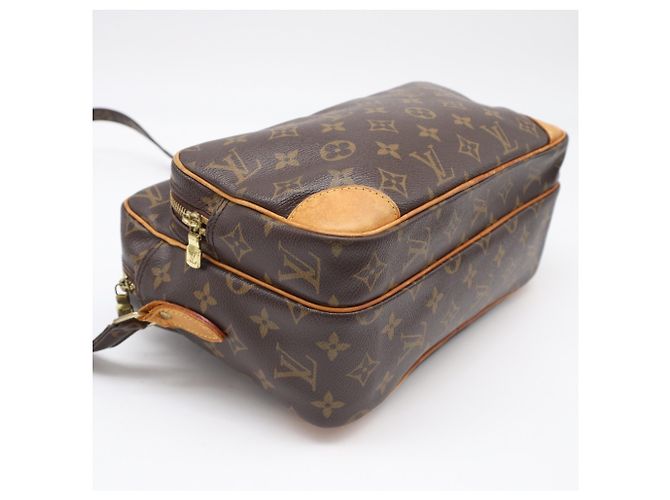Borsa a Spalla Louis Vuitton Monogram Nile Marrone Beige Monogramma - vista 5