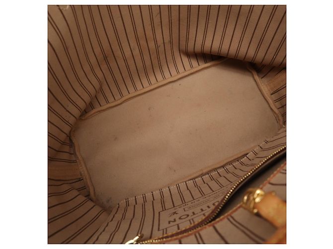 Borsa Louis Vuitton Monogram Neverfull MM Marrone Beige Monogramma - vista 11