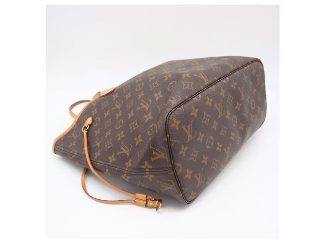 Borsa Louis Vuitton Monogram Neverfull MM Marrone Beige Monogramma - vista 5