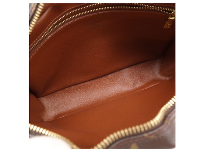 Borsa a Spalla Louis Vuitton Monogram Trocadero PM Marrone Beige Monogramma - vista 11