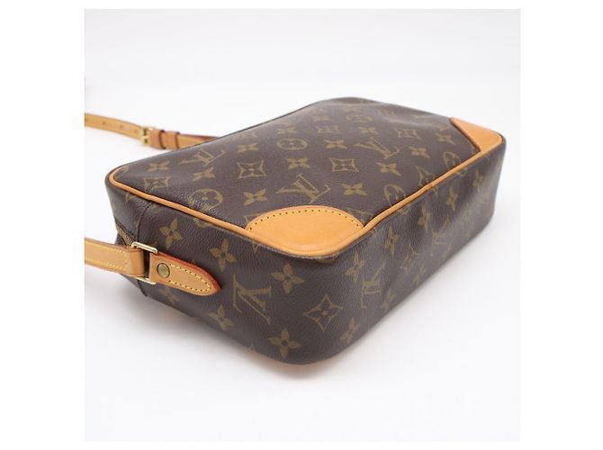 Borsa a Spalla Louis Vuitton Monogram Trocadero PM Marrone Beige Monogramma - vista 6