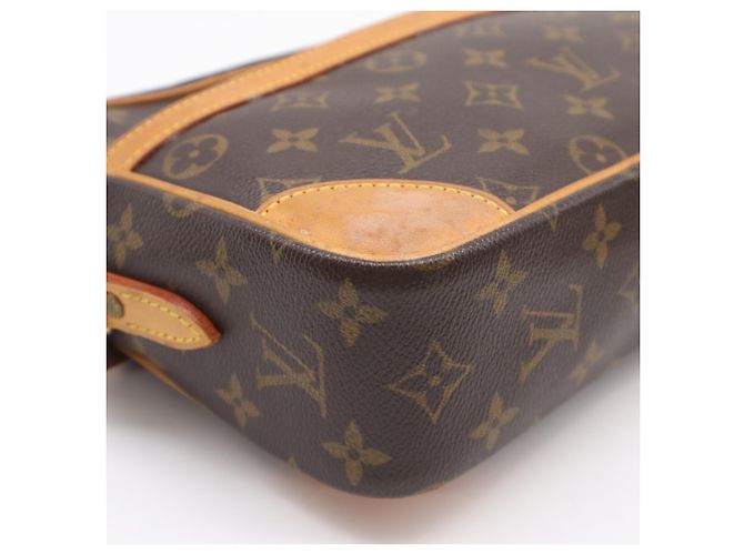 Borsa a Spalla Louis Vuitton Monogram Trocadero PM Marrone Beige Monogramma - vista 9