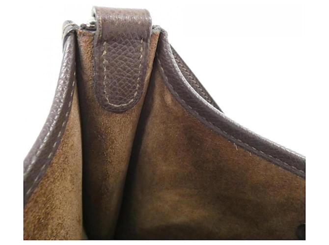 Hermès Borsa Hermes Evelyne Marrone Cioccolato - vista 10