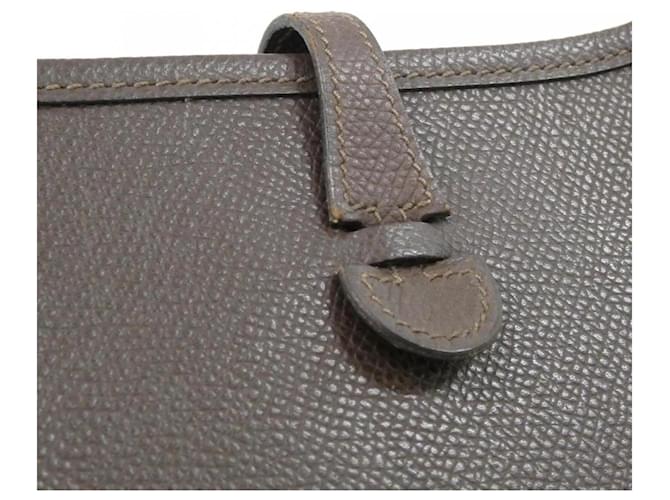 Hermès Borsa Hermes Evelyne Marrone Cioccolato - vista 5
