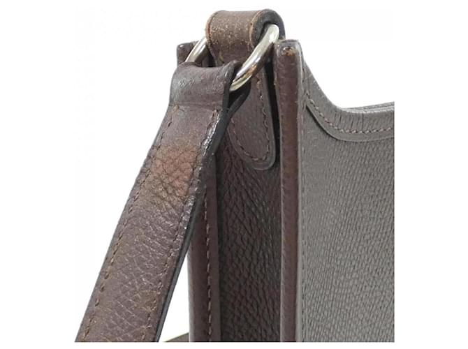 Hermès Borsa Hermes Evelyne Marrone Cioccolato - vista 7