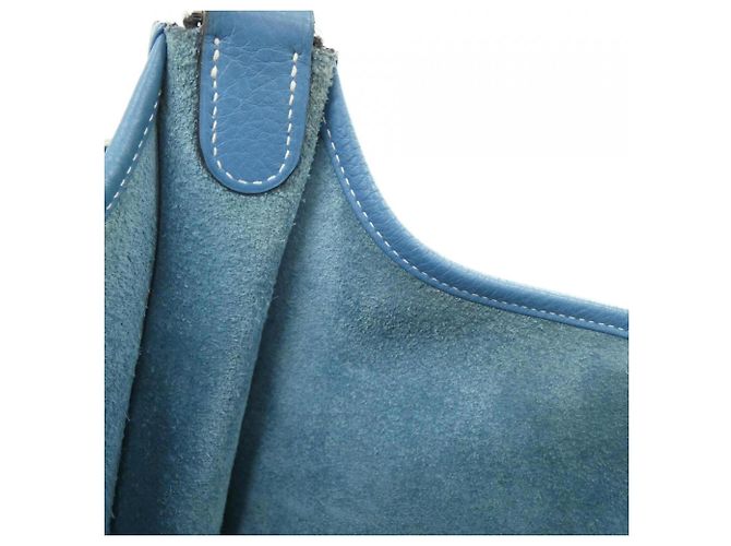 Hermès Borsa a tracolla Hermes Evelyne II GM Blu - vista 10