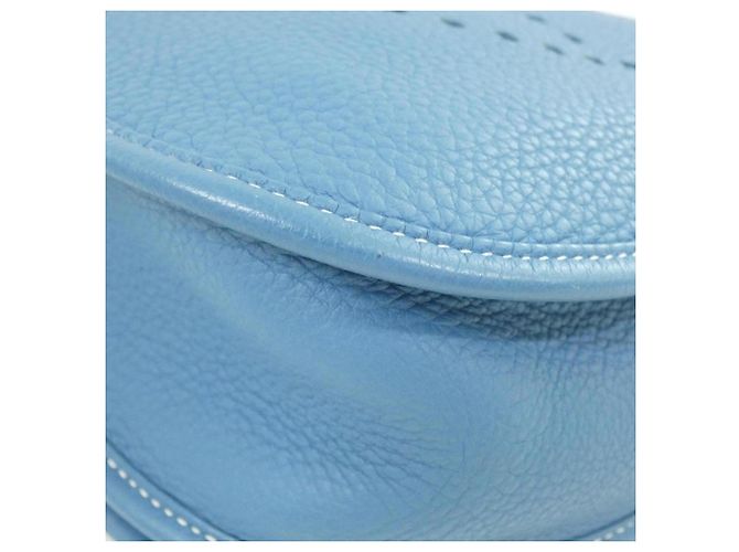 Hermès Borsa a tracolla Hermes Evelyne II GM Blu - vista 3