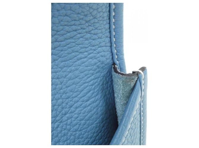 Hermès Borsa a tracolla Hermes Evelyne II GM Blu - vista 5