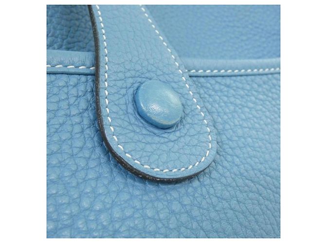 Hermès Borsa a tracolla Hermes Evelyne II GM Blu - vista 6