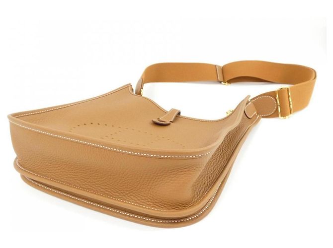 Hermès Borsa a tracolla Hermes Evelyne 3 PM Marrone - vista 3