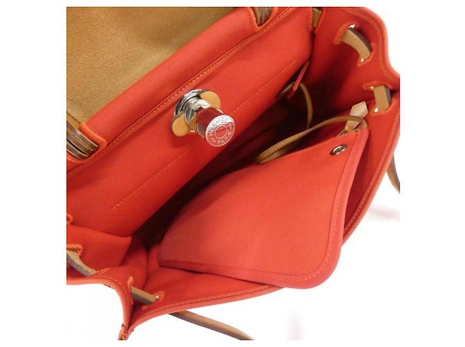 Hermès Hermes Herbag Zip PM Handtasche Rot - Ansicht 9