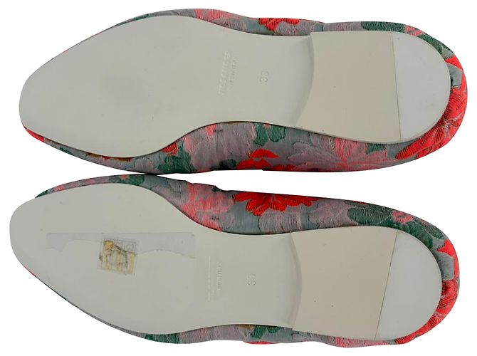 Ballerine Jil Sander a punta affusolata in broccato multicolore di cotone - vista 6